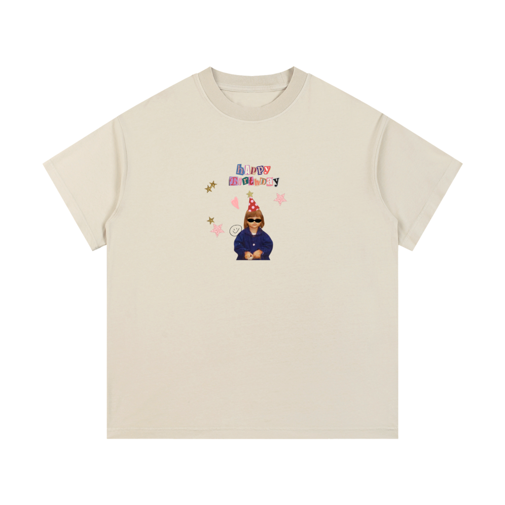 Vintage Wash Cotton Birthday t-shirt